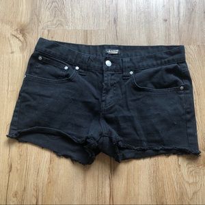 Black high waisted shorts